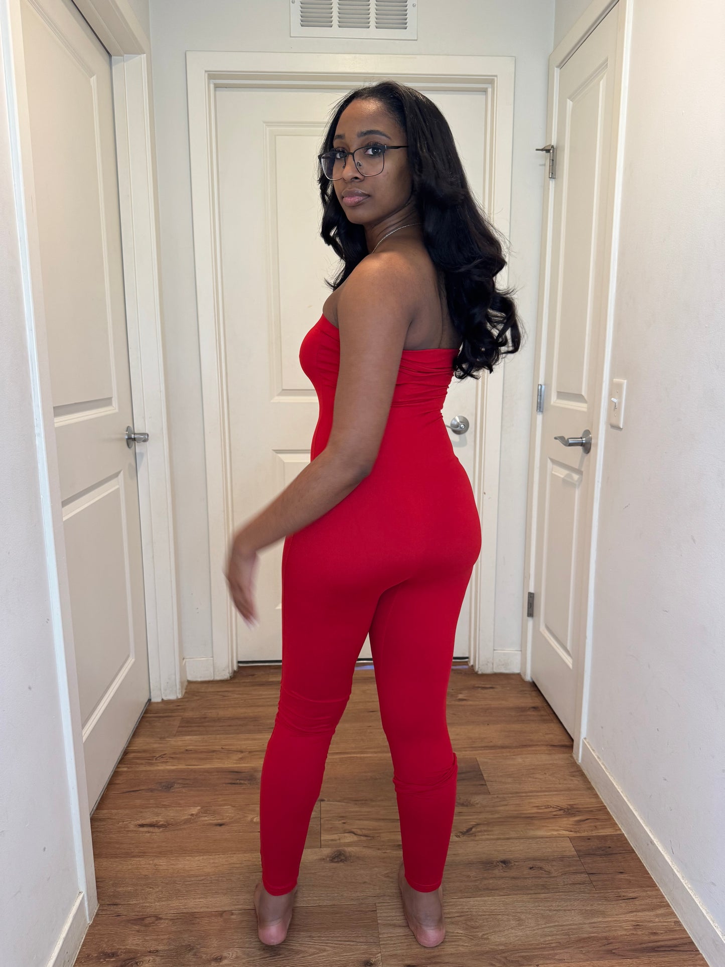 Becky jumpsuits red