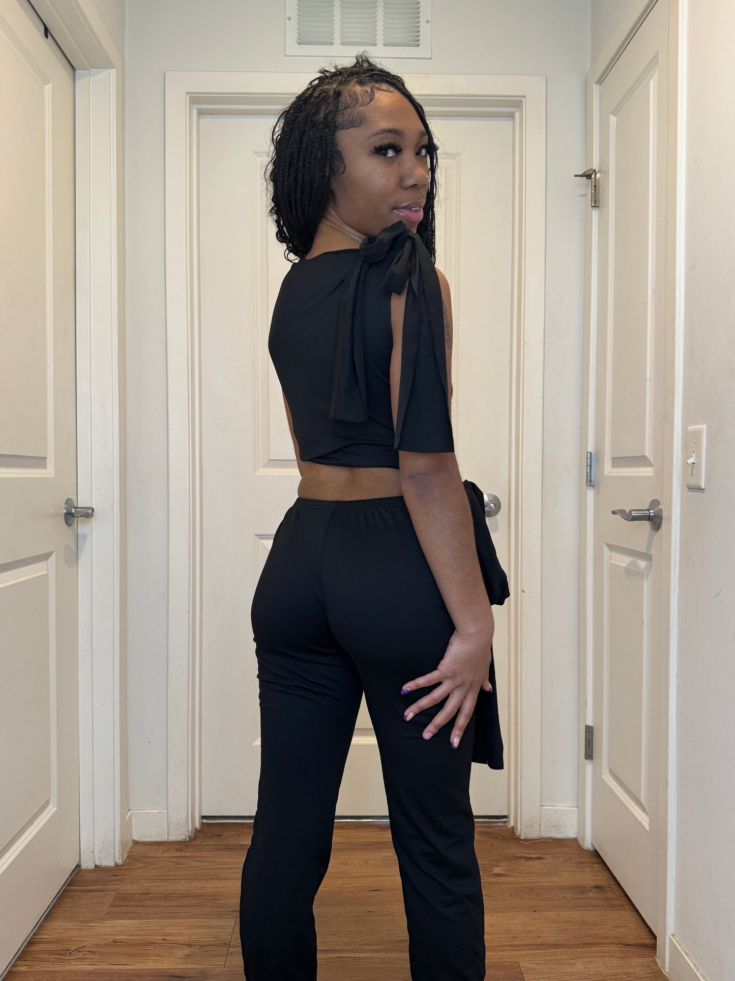 Tie me set black