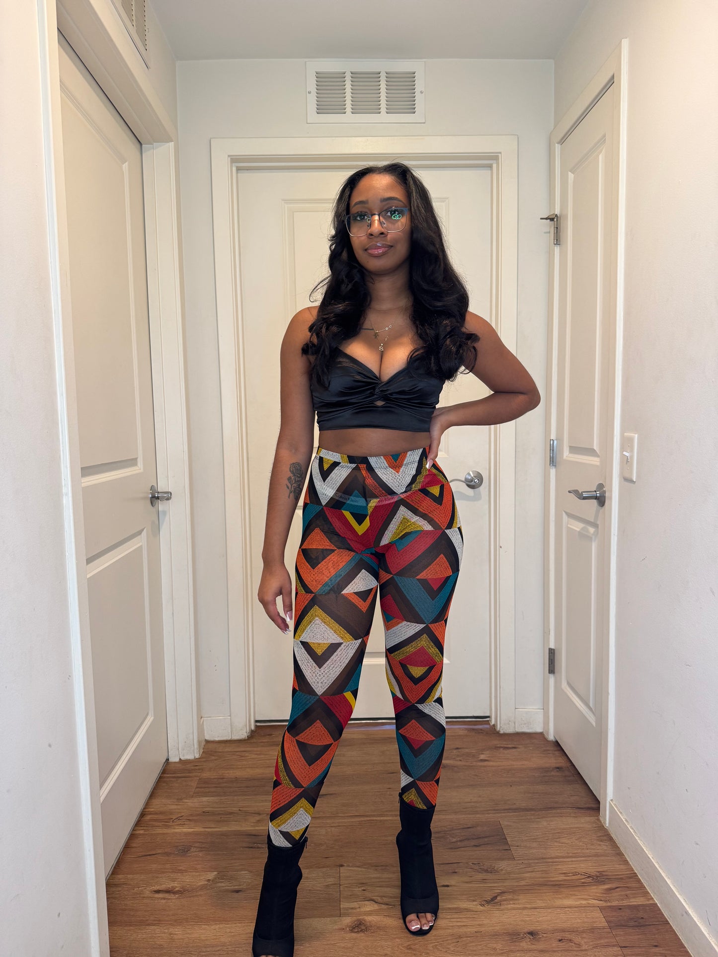 Tangle tights orange