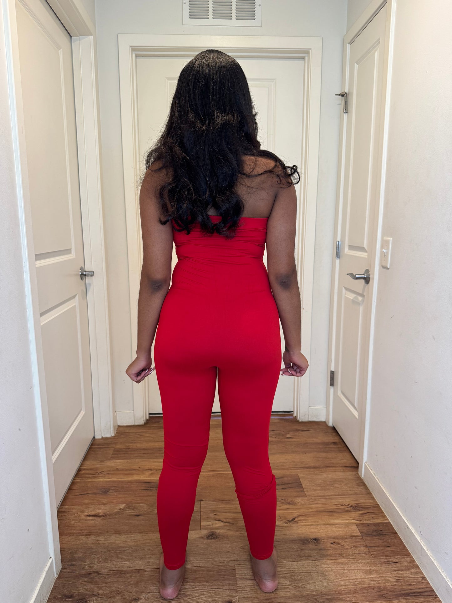Becky jumpsuits red