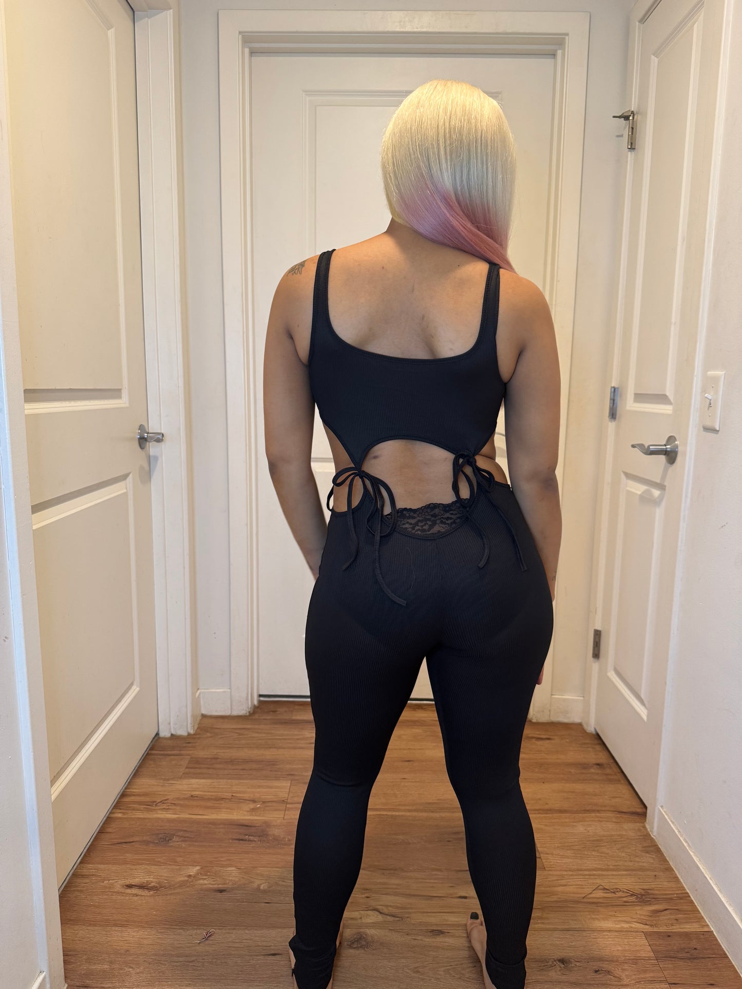 Tie jumpsuit