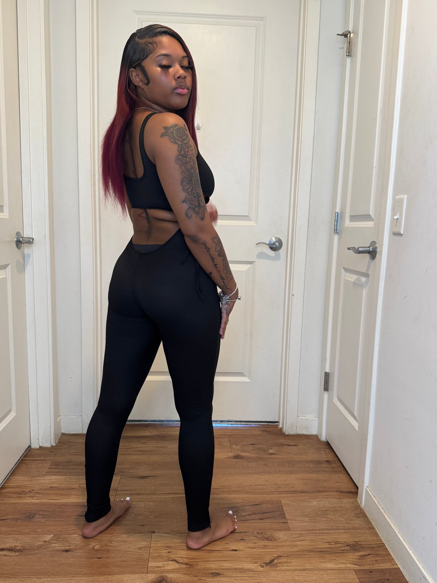 Tie jumpsuit