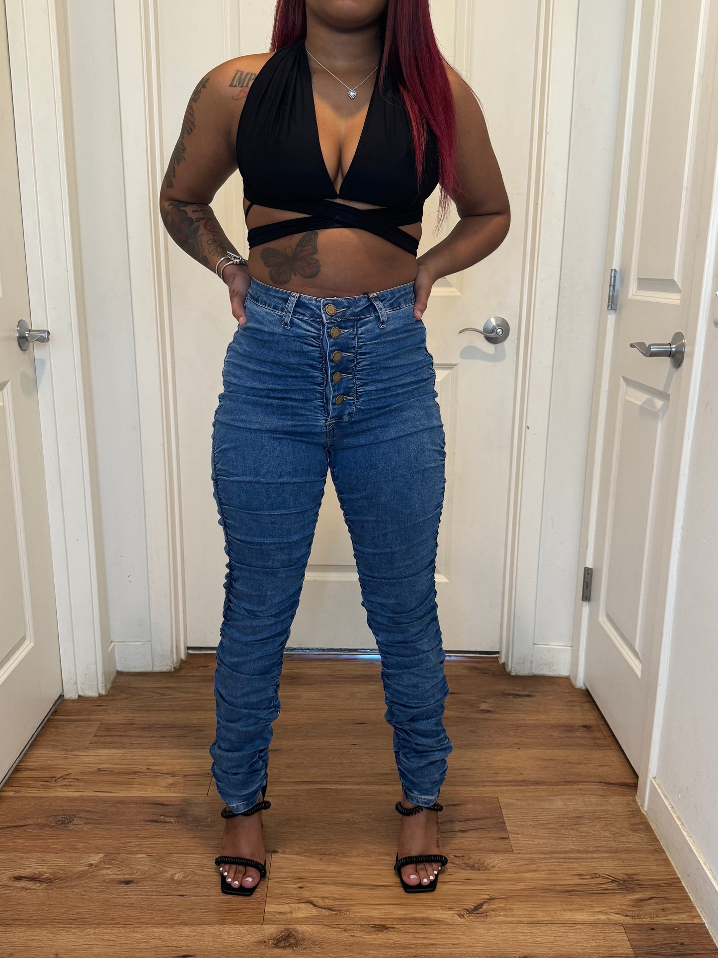 Stacked jeans