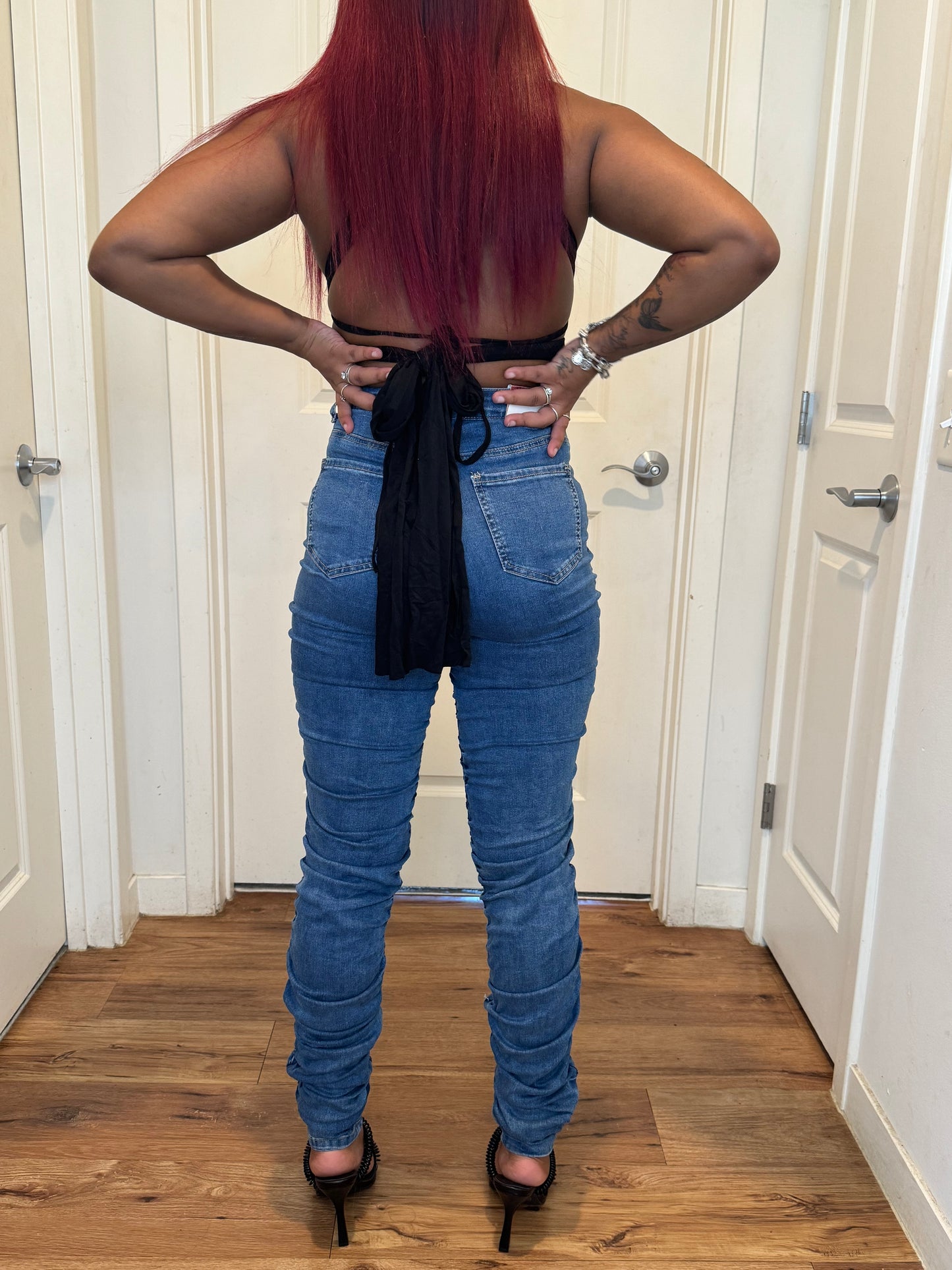 Stacked jeans