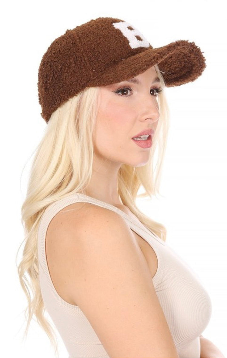 Fuzzy me hat tan