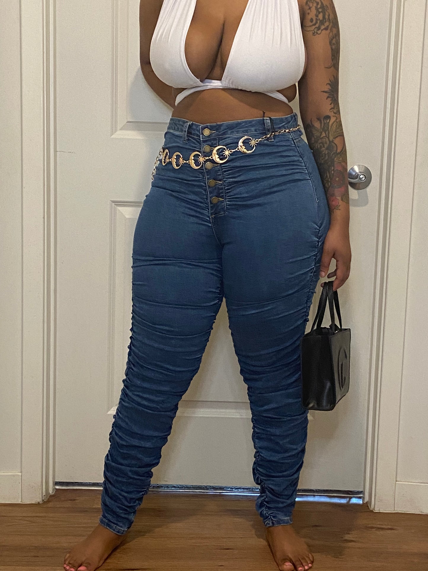 Stacked jeans