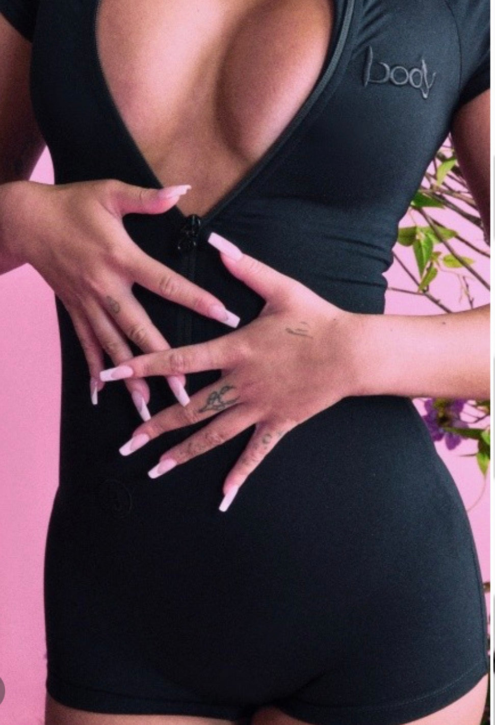 Body romper black