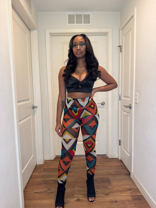 Tangle tights orange