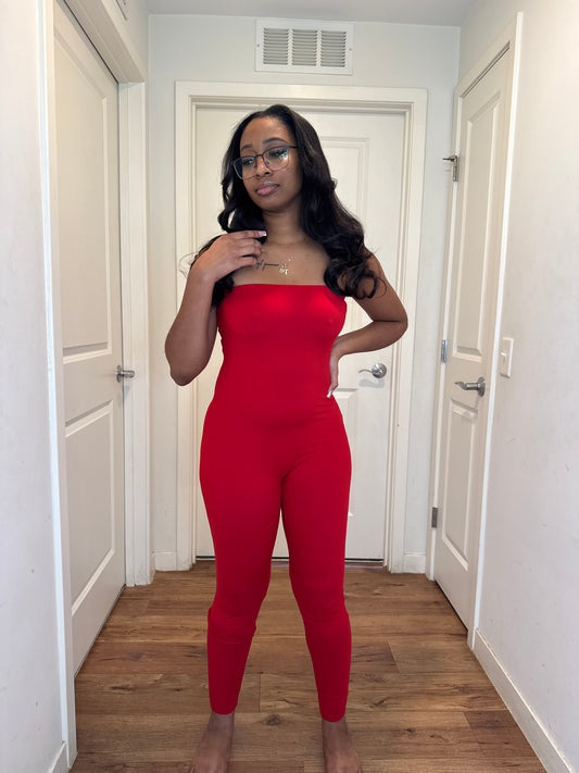 Becky  jumpsuits red