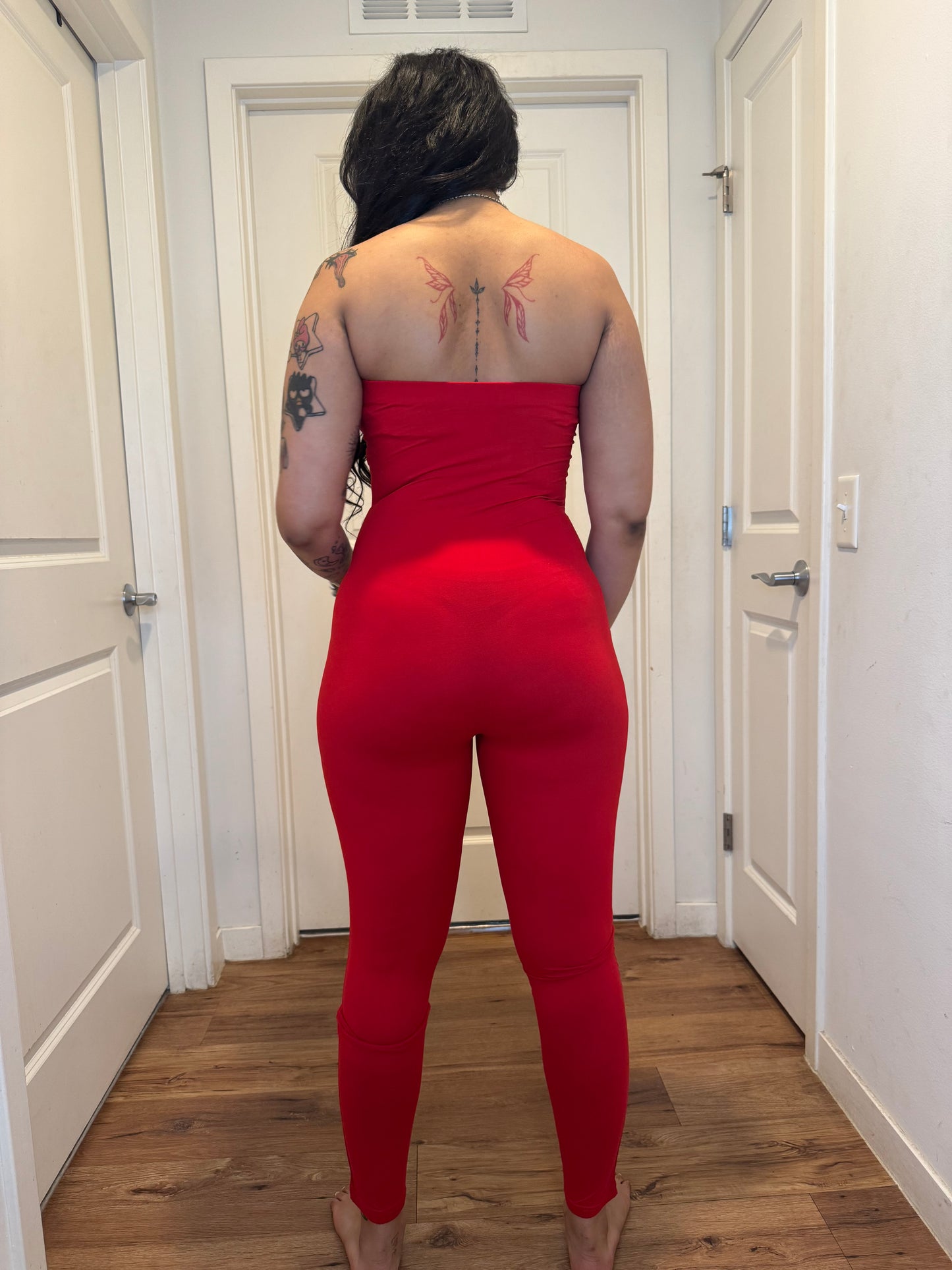 Becky jumpsuit red