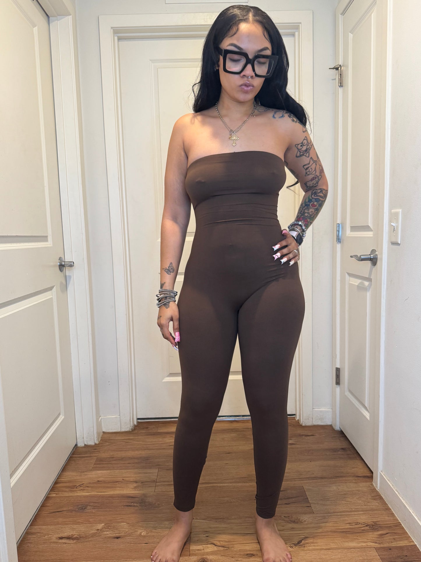 Becky jumpsuit mocha