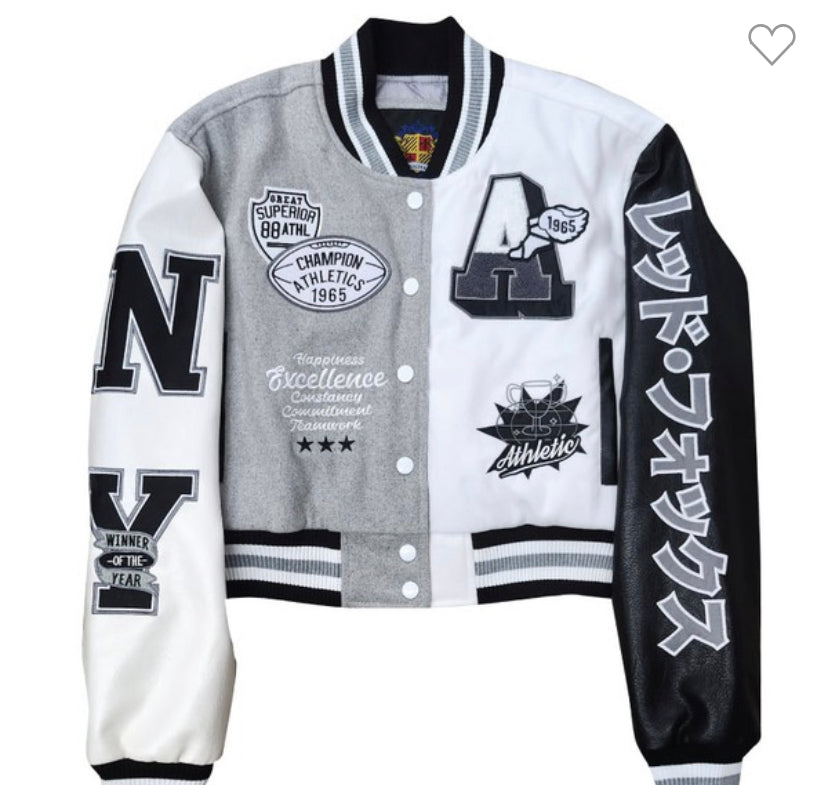 Wool varsity white